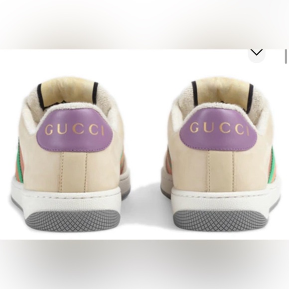 Gucci Screener Beige and Multicolor Sneakers - Picture 13 of 13